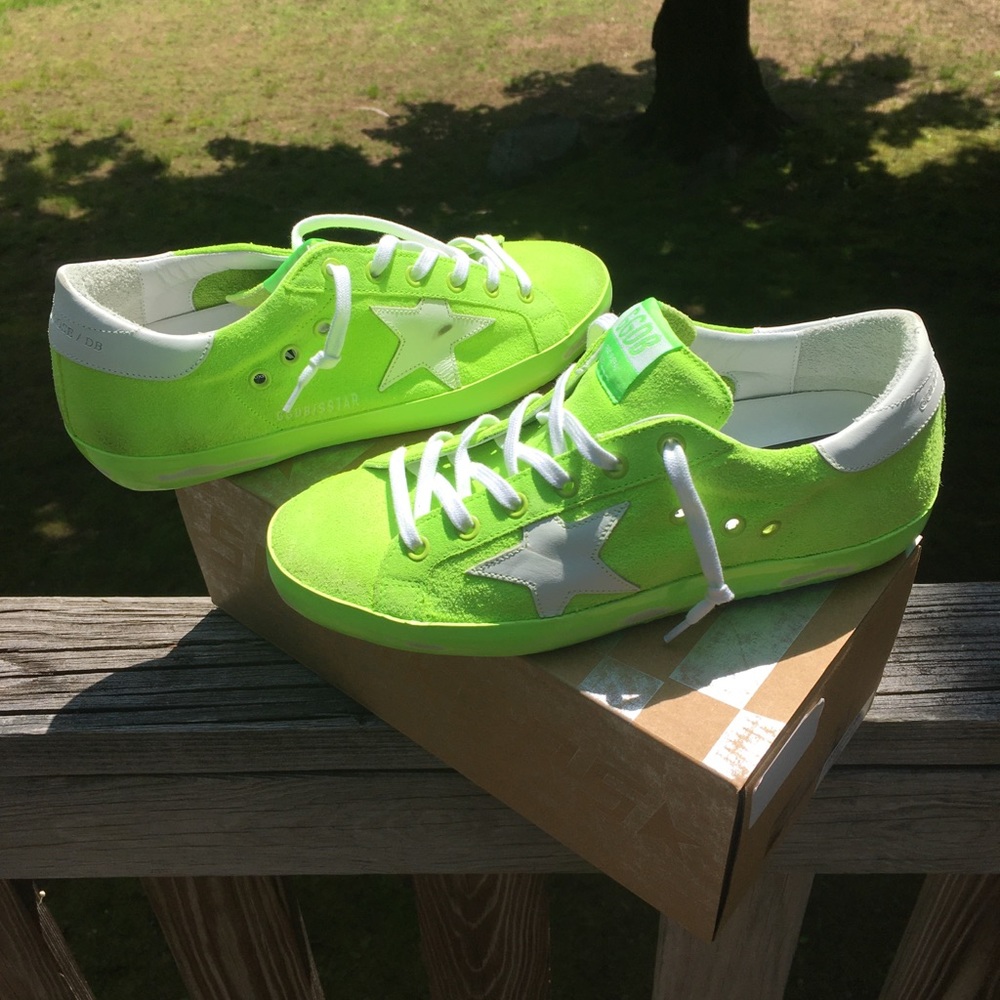 Golden Goose Superstar Sneaker Fluo Green/White 38 - Picture 3 of 9